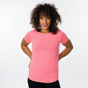 ZYIA Flamingo Strip Short Sleeve T